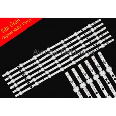  JVC LT-49VU73K, LT-49VU73T TV Led Bar (6 Parça Set)